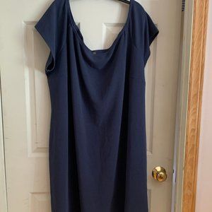 Pennington Blue Off the Shoulder Dress Size 5X